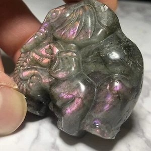 The Regain Energy Stein Labradorit Kristall Elefant Heilung Schutz Reiki - Bild 1 von 5