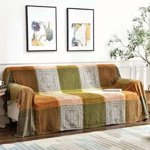 Boho Throw Blanket, Bohemian Tassels Throw Blankets for Bed Couch Soft Chair,... - Picture 1 of 8