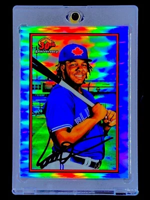 VLADIMIR GUERRERO JR. ROOKIE REFRACTOR SP Insert Topps Chrome Bowman - BLUE JAYS - Image 1 of 4