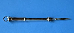 Antique Victorian Sterling Silver Retractable Toothpick 925 - Picture 1 of 24