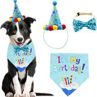 Pet Christmas Party Decoration Accessories Dog Bandana+Hat+Blingbling Bowtie Set