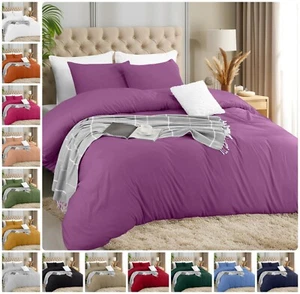 Ultra Soft Duvet Cover set with Pillow Cases Luxury Quilt Covers Twin Queen King - Picture 1 of 53