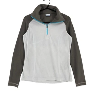 COLUMBIA Sudadera De Forro Polar Con Cuello 1/4 Para Mujer Talla S - Picture 1 of 9