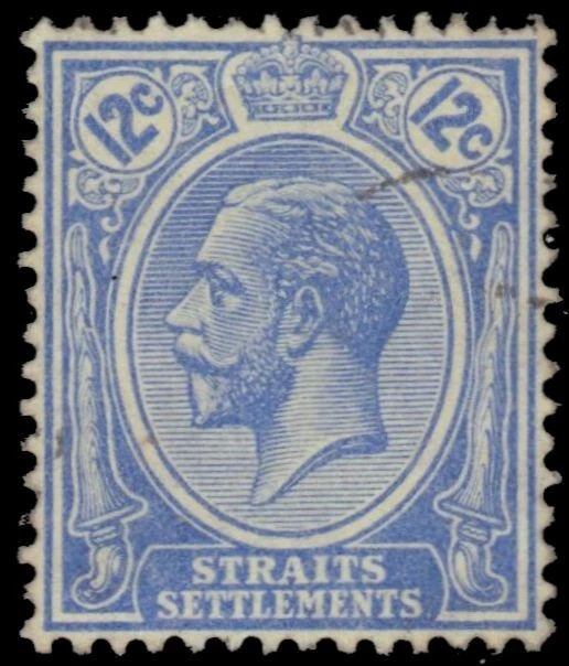 STRAITS SETTLEMENTS 192 (SG232) - King George V "1922 Ultramarine" (pf51818) - Imagem 1 de 1