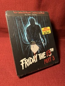 Friday The 13th Part 3 Blu-Ray + Digital 40th Anniversary Edition STEELBOOK - Imagen 1 de 5