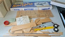 Retro VERON Spitfire Mk22 Control line kit 27 1/2 inch Wingspan - NOT complete