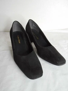 NWOB Naturalizer Black Suede Pumps Womens Sz 9M 2.5" heel - Picture 1 of 8