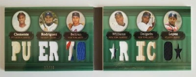 2007 TOPPS TRIPLE THREADS ROBERTO CLEMENTE "PUERTO RICO" #/18  @@ SUPER RARE @@ - Image 1 of 4