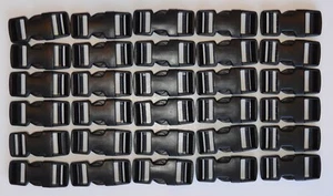 30 Sets Buckle 1” Quick Side Release Black for 1” Webbing NEW - Picture 1 of 2