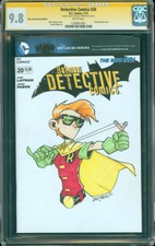 Batman Detective Comics 20 CGC SS 9.8 Sketch Cover Carrie Kelley by Billy Martin