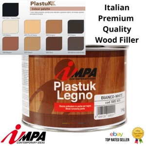 IMPA Wood Filler 1kg + 30g Hardener 2 Part Premium Quality Italian PLASTUK IMPA - Picture 1 of 7