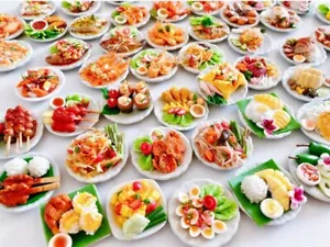 Thai Fake Food Miniature Handmade Signature Menu Magnet Set Choosing Craft Decor - Picture 1 of 73