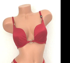 ¡NUEVO! SUJETADOR DE INMERSIÓN VICTORIA'S SECRET MUY SEXY ANILLO DE ORO ROJO LUJO LIGERAMENTE FORRADO 32B - Imagen 1 de 2