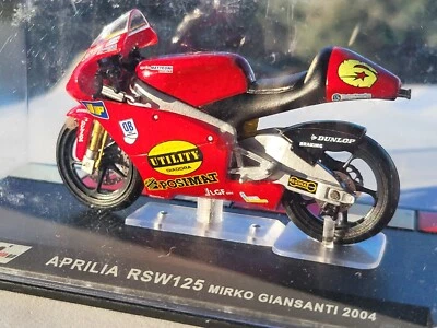Diecast Metal 1:24 Italian Newstand Collection APRILIA RSW 125 MIRKO GIANSANTI  - Immagine 1 di 4