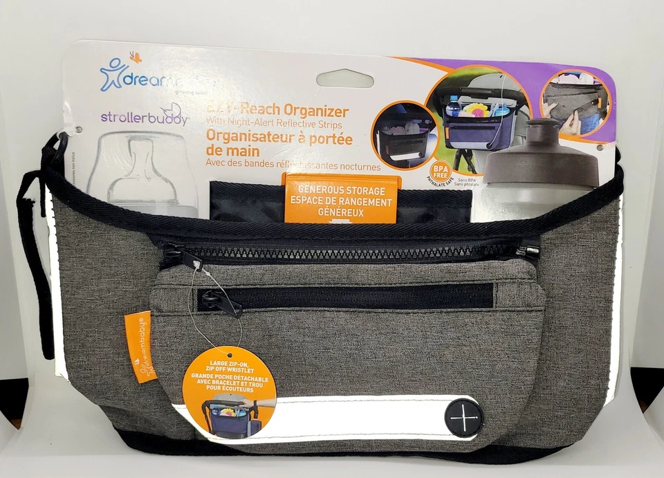 TOTALMENTE NUEVO Dreambaby Strollerbuddy EZY - Organizador de alcance con cremallera encendido/apagado muñeca Foto 1 de 2