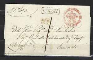 B&D: 1833 italienischer briefmarkenloser Brief Cingoli nach Recanati -- amtlicher Briefwechsel  - Bild 1 von 3