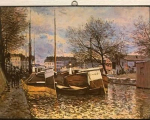 ART PLAQUE WALL HANGING 5-7/8 inches x 4-1/4inches X 1/4INCH THICK C - Picture 1 of 1