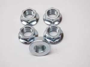 (5) M12-1.25 12mm x 1.25 Fine Thread Flange Nuts 10.9 M12x1.25 17mm Hex - Imagen 1 de 1