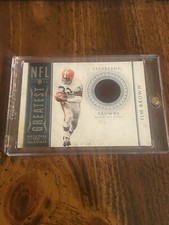 2012 Panini National Treasures Greatest Jim Brown Game Worn Patch /99