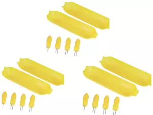 Juego de 18 piezas de platos de maíz en la mazorca juego de servidor 6 bandejas con soporte de 12 pinchos - Imagen 1 de 4