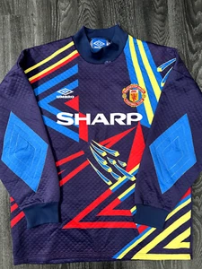 Authentic Umbro Manchester United 1992/1993 Goalkeeper Shirt Large Mens - Picture 1 of 14