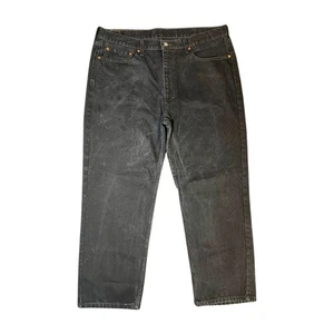 Levi's 550 Jeans Mens Sz 40x30 Black Relaxed Fit Baggy Wide Leg Denim Skater - Picture 1 of 15
