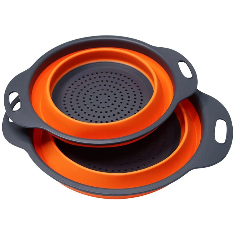 Collapsible Colander,Colander Set,2pcs Folding Colander