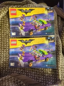 2017 Lego Batman Joker Notorious Lowrider Set 70906 Instruction Book 2 Pieces - Picture 1 of 3
