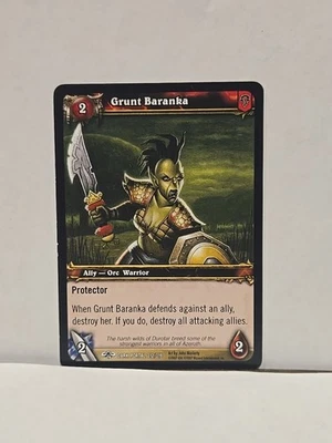 World Of Warcraft Through The Dark Portal Grunt Baranka 212/319 TCG Card - Image 1 of 2