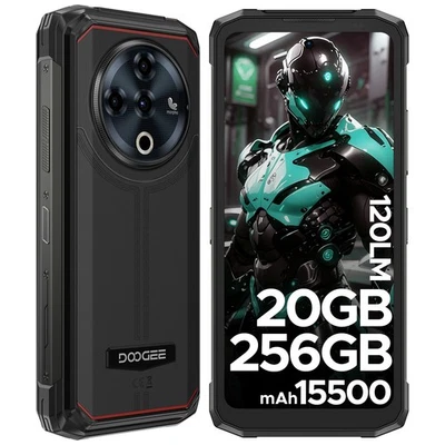 DOOGEE Fire 6 Power Rugged Handy Smartphone 20GB+256GB Android 14 15500mAh 2025 - Bild 1 von 4