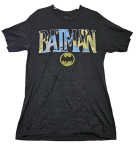 Batman Brand T-Shirt Size LT Pre Loved Black with Graphic DC Comics VTG - Picture 1 of 6
