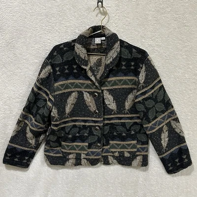 Chaqueta mediana tapiz vintage NTCO Nomadic Traders hojas brocado boho Foto 1 de 4