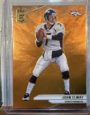2024 Donruss Elite John Elway Orange #49/399 Broncos - Image 1 of 2