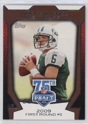 2010 Topps NFL Draft 75th Anniversary Mark Sanchez #75DA-9 - Image 1 of 2