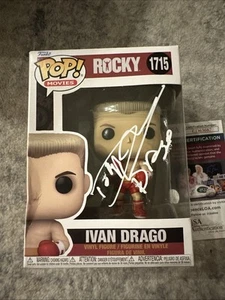 Funko Pop Ivan Drago #1715 Signed by Dolph Lundgren Inscribed Drago - Picture 1 of 9