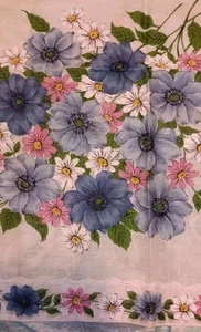 Pink & Blue Floral Handkerchief - Picture 1 of 2