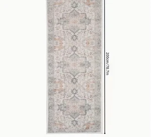 Area rug 2x8,Floral Pattern, Soft, Non-slip, Suitable for Hallway, Entryway Deco - Picture 1 of 6