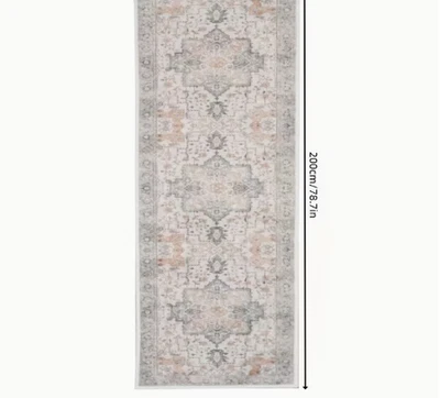 Area rug 2x8,Floral Pattern, Soft, Non-slip, Suitable for Hallway, Entryway Deco - Image 1 of 4