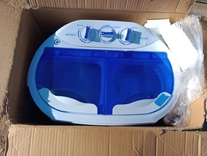 Rovsun XPB30-RS3 10LBs Mini Twin Tub Washing Machine White Blue New - Picture 1 of 5