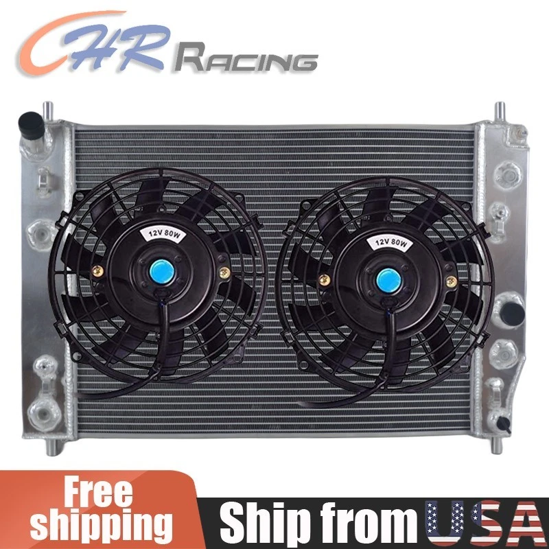 铝制散热器 + 风扇 适用于雪佛兰 Corvette C6 V8 双油冷却器 2005 - 2013 2012 — 第 1/4 张图片