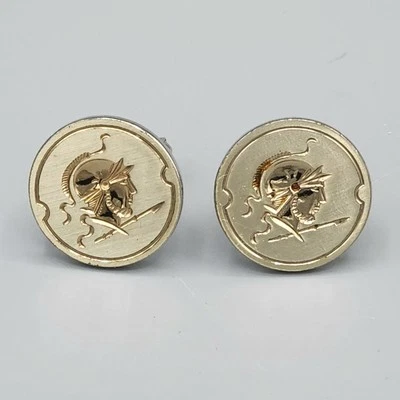 Gemelos MCM Swank de plata de ley tallados en intaglio soldado griego romano 17,6 g Foto 1 de 4