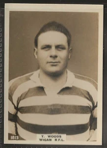 PINNACE FOOTBALL (LF SIZE PINNACE BACK)-#1819- RUGBY - WIGAN RFL - WOODS - Picture 1 of 2