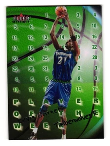 2000-01 Fleer Mystique Player of the Week #2 PW Kevin Garnett Timberwolves - Picture 1 of 2