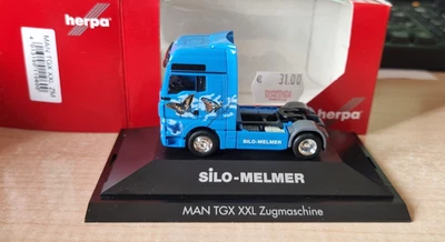 Herpa 110600 MAN TGX XXL Silo-Melmer trattore stradale 1:87 OVP - Immagine 1 di 4