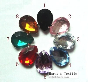 Hardy'sTextile Flatback  Acrylic Rhinestone for Garment Decor Weddingwear Crafts - Picture 1 of 12