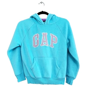 Gap Kids Fleece Hoodie Girls Size XL Blue Purple Long Sleeve Hooded Sweatshirt - Picture 1 of 3