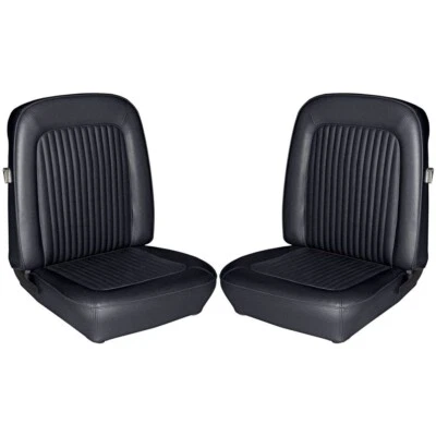 Ford Mustang 1968 estándar negro asiento delantero tapizado diestro y derecho par Foto 1 de 2