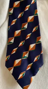 Very cool vintage Arnel Capri mens silk tie with geometric abstract patterns - Picture 1 of 10