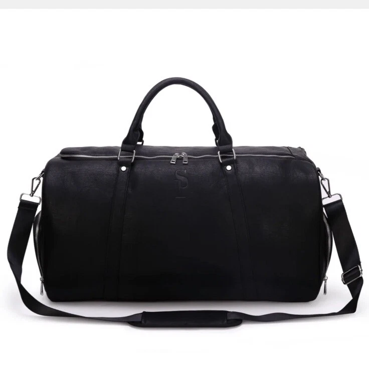 Sole Premise Black Tumbled Leather Duffle Foto 1 de 4