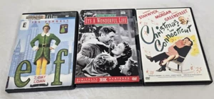 Christmas Classics DVD LOT- It's a Wonderful Life- Christmas in Connecticut- Elf - Picture 1 of 14